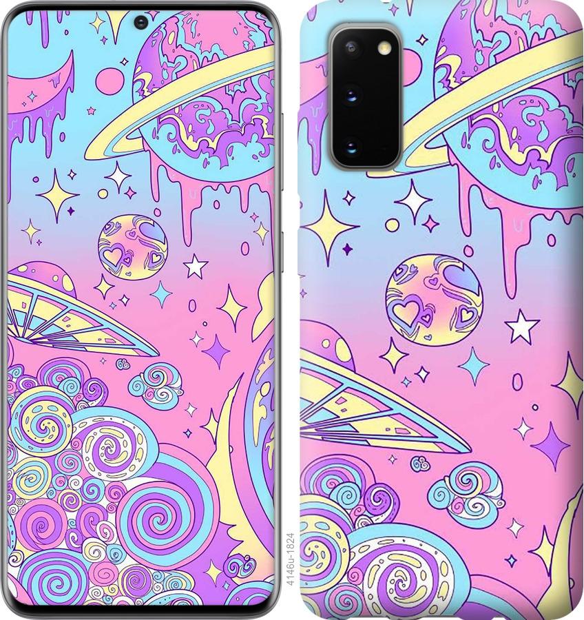 

Чохол на Huawei Honor 30 Рожева галактика