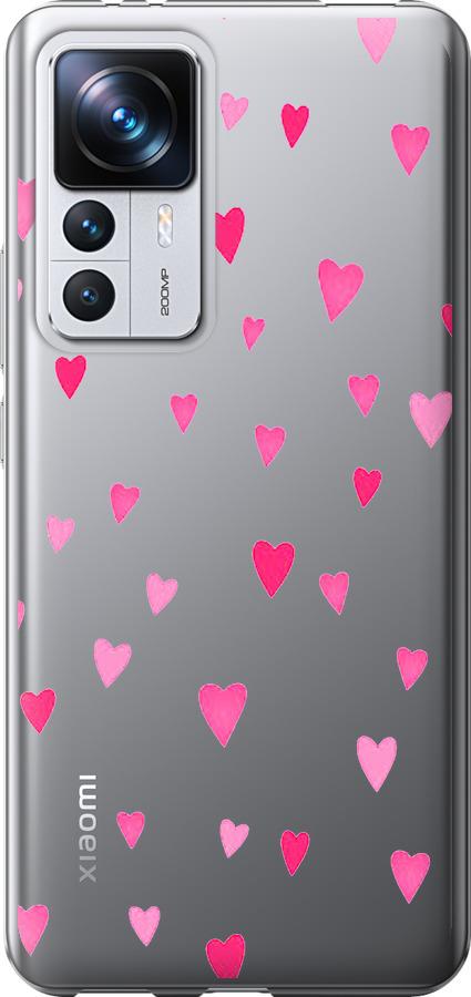Чехол на Xiaomi 12T Pro Сердечки 2