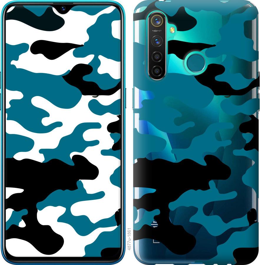 

Чохол на Realme 5 Pro Камуфляж прозорий фон