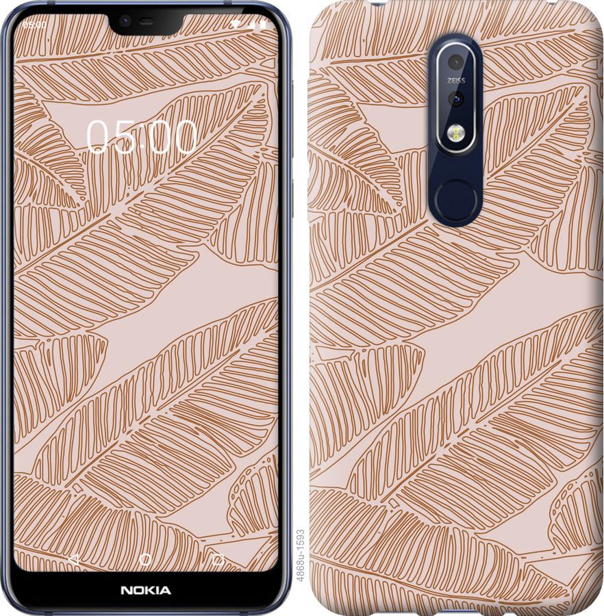 

Чехол на Nokia 7.1 Листья банана