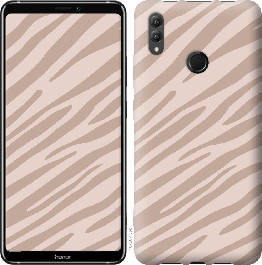 

Чехол на Huawei Honor Note 10 Зебра беж