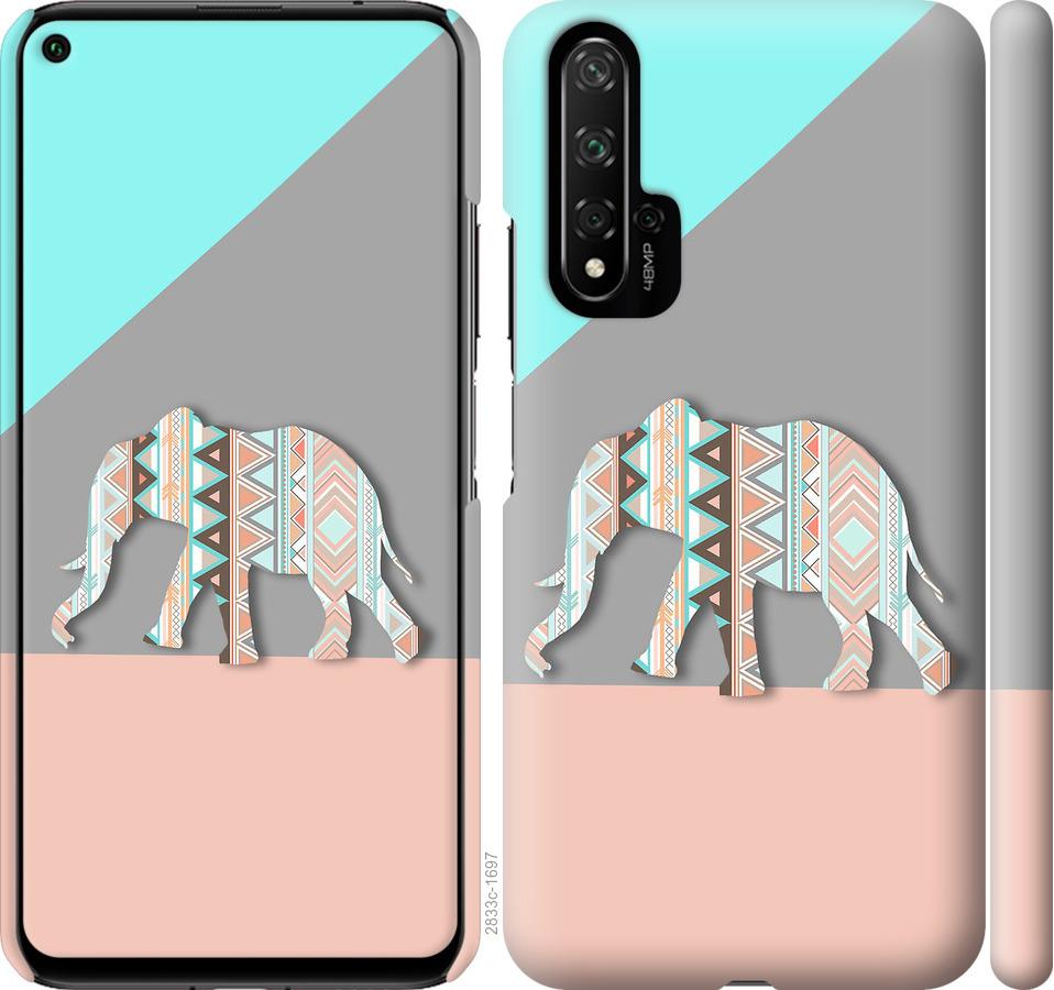 

Чохол на Huawei Nova 5T Візерунчастий слон