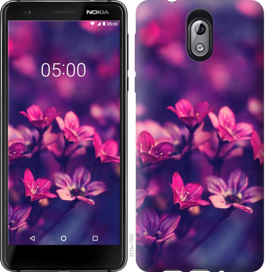 

Чохол на Nokia 3.1 Пурпурні квіти