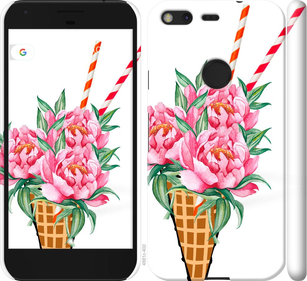 

Чехол на Google Pixel Мороженое-пионы