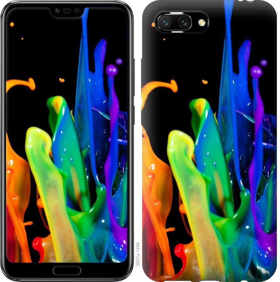 

Чохол на Huawei Honor 10 бризки фарби
