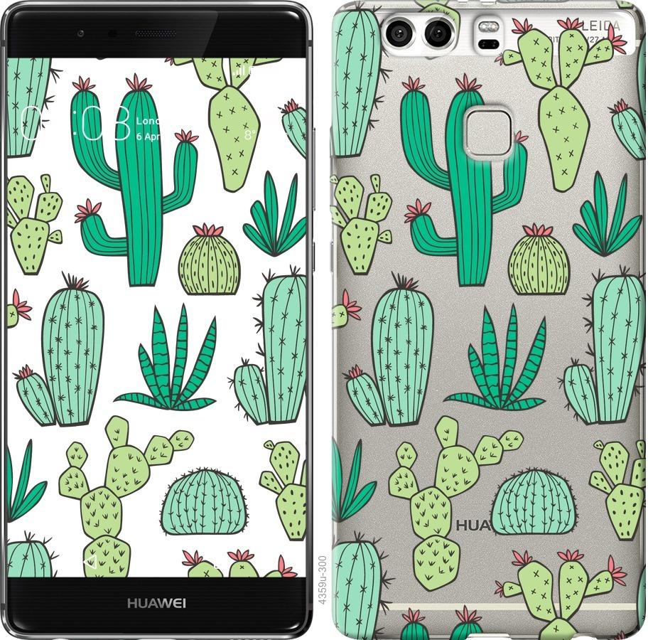 

Чехол на Huawei P9 Plus кактусы 2