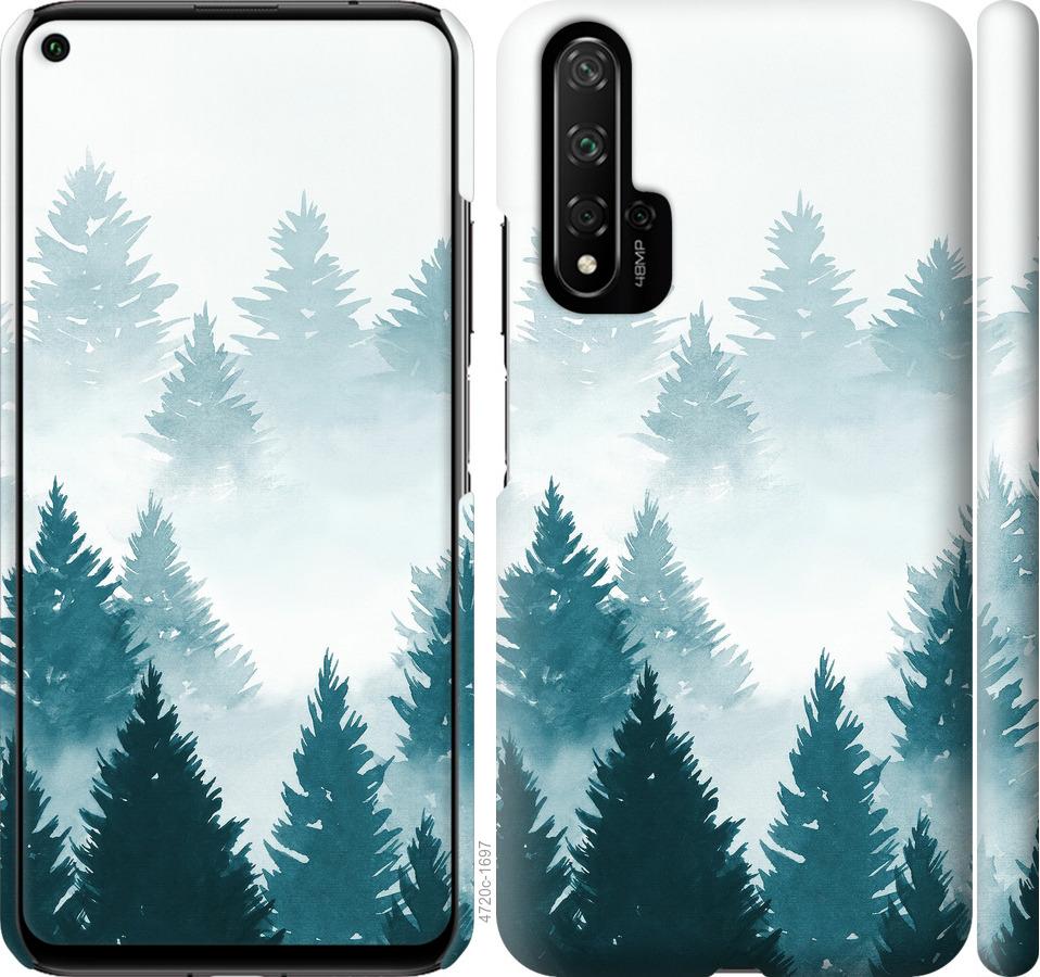 

Чохол на Huawei Nova 5T Акварельні Ялинки
