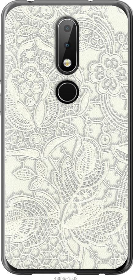 

Чехол на Nokia 6.1 Plus Белое кружево