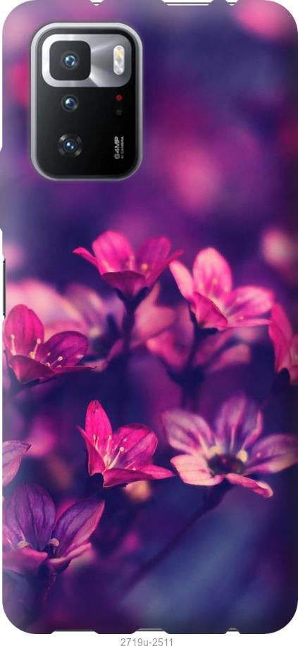 

Чехол на Xiaomi Poco X3 GT Пурпурные цветы