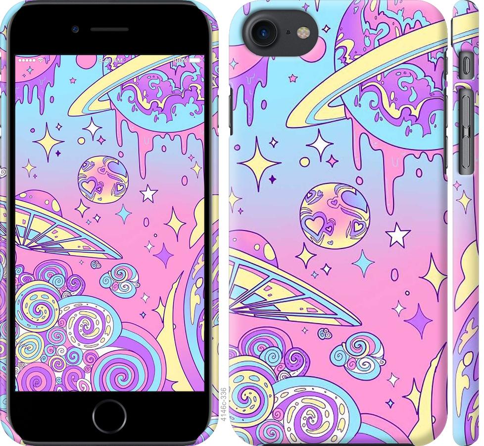 

Чохол на iPhone 8 Рожева галактика