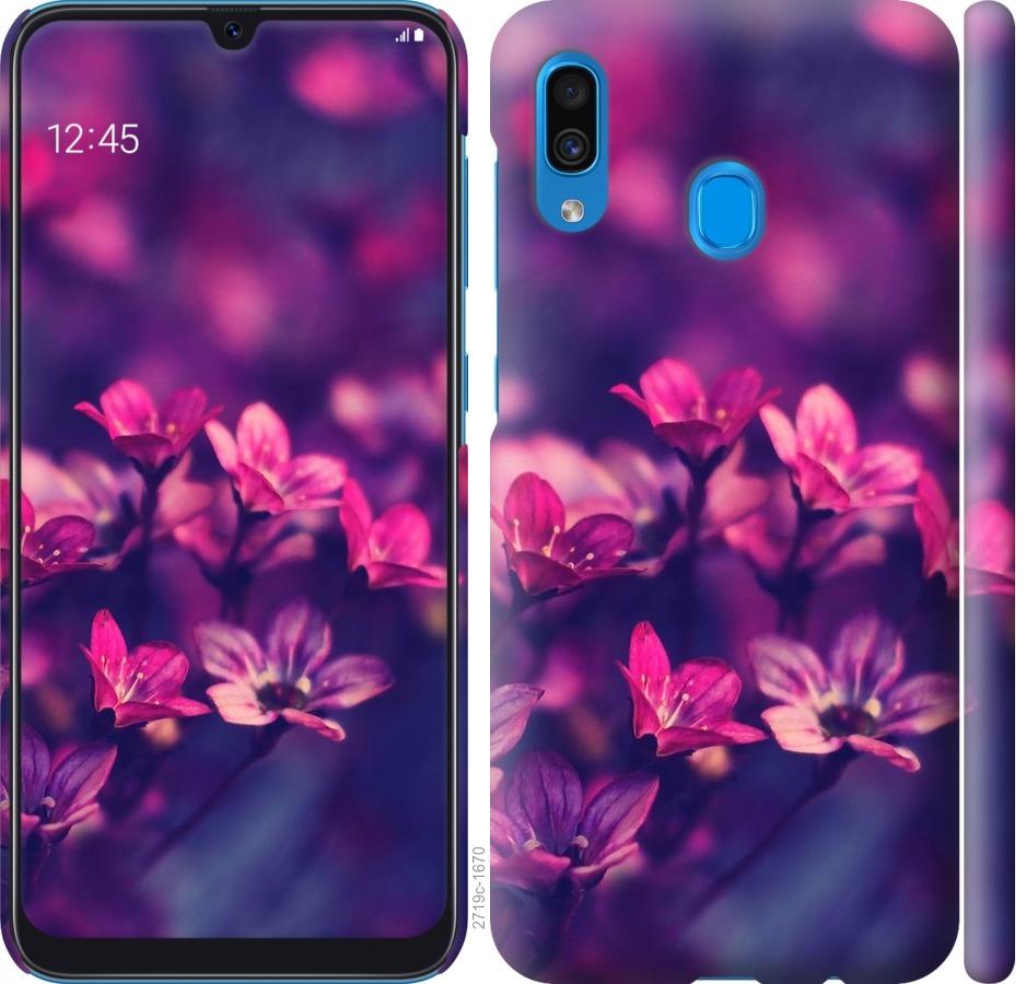 

Чохол на Samsung Galaxy A30 2019 A305F Пурпурні квіти