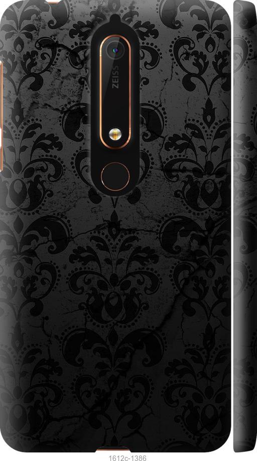 

Чехол на Nokia 6.1 узор черный