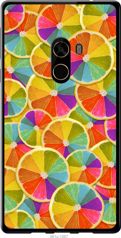

Чехол на Xiaomi Mi MiX 2 Разноцветные дольки лимона
