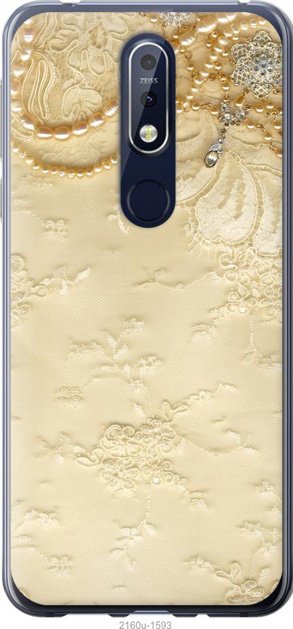 

Чехол на Nokia 7.1 Кружевной орнамент