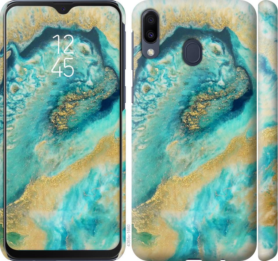 

Чехол на Samsung Galaxy M20 Green marble