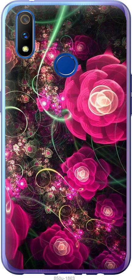 

Чохол на Realme 3 Pro Абстрактні квіти 3