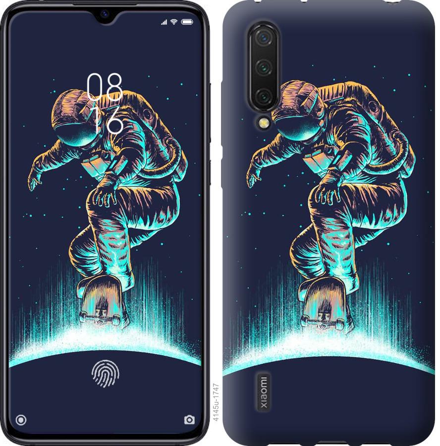 

Чехол на Xiaomi Mi CC9 Космонавт на скейтборде