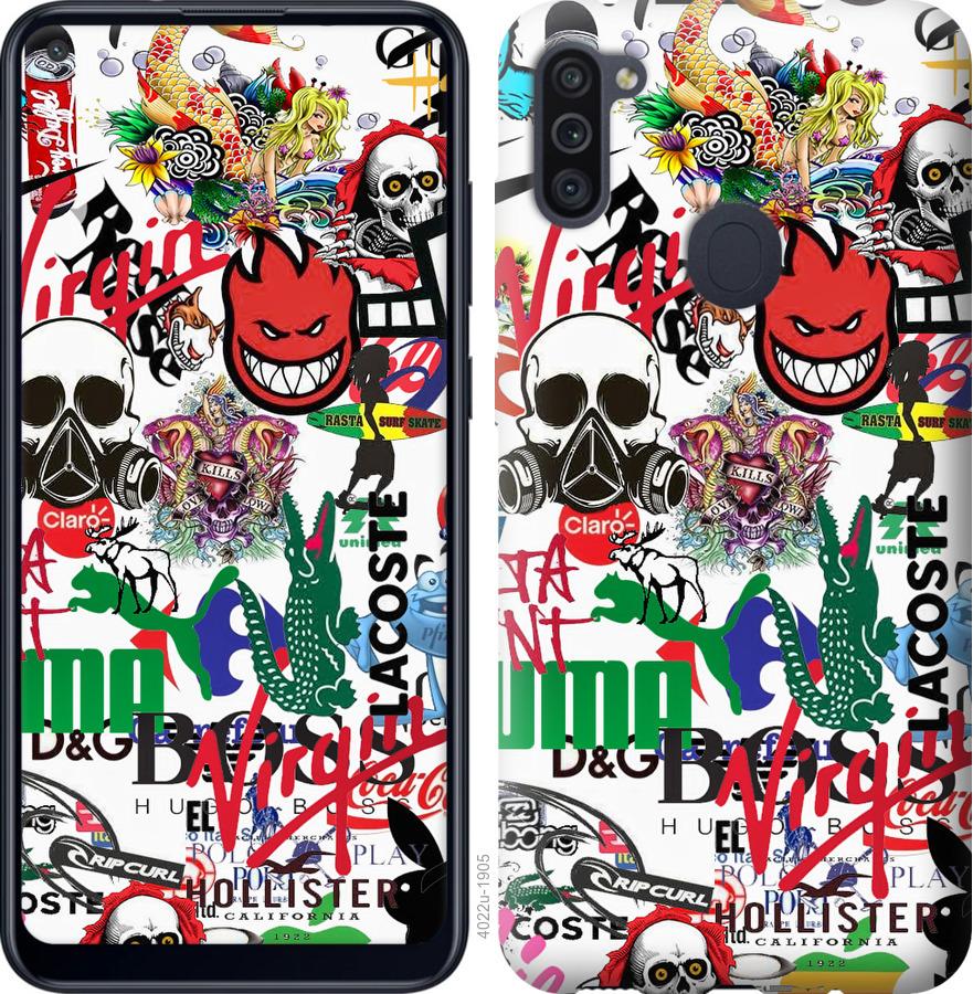

Чохол на Samsung Galaxy A11 A115F Many different logos