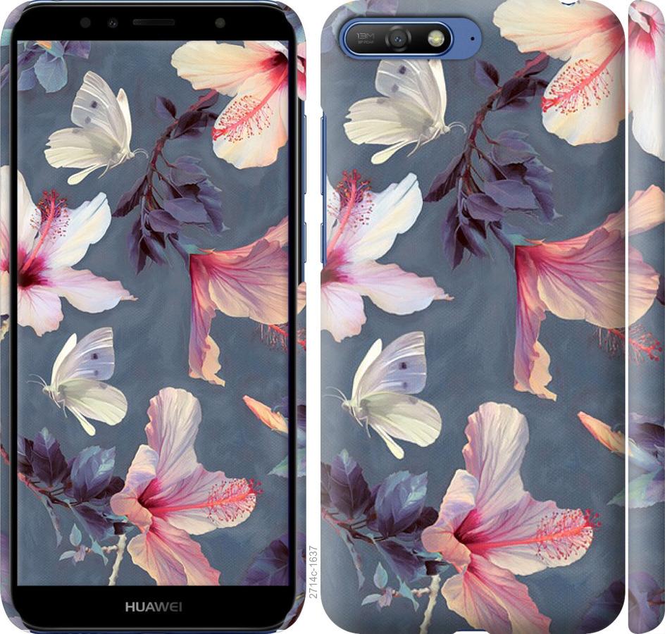 

Чохол на Huawei Y6 2018 Намальовані квіти