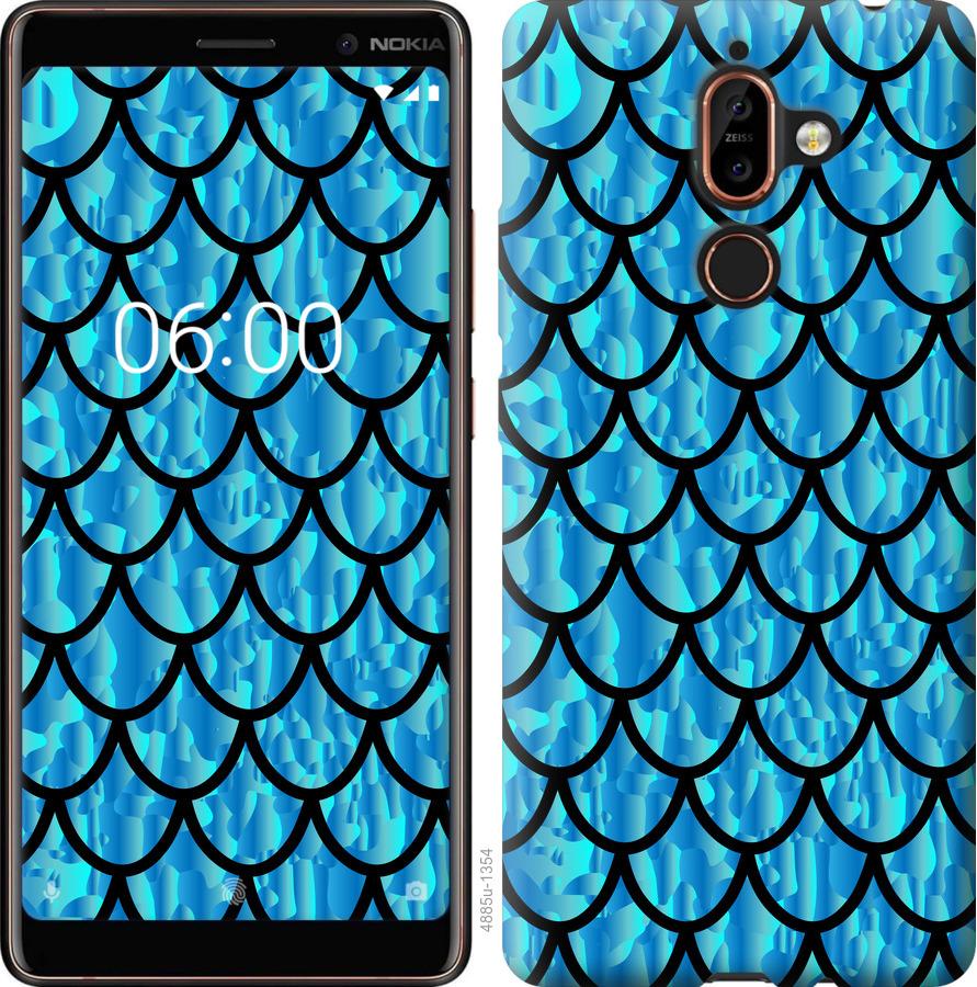 

Чехол на Nokia 7 Plus Чешуя