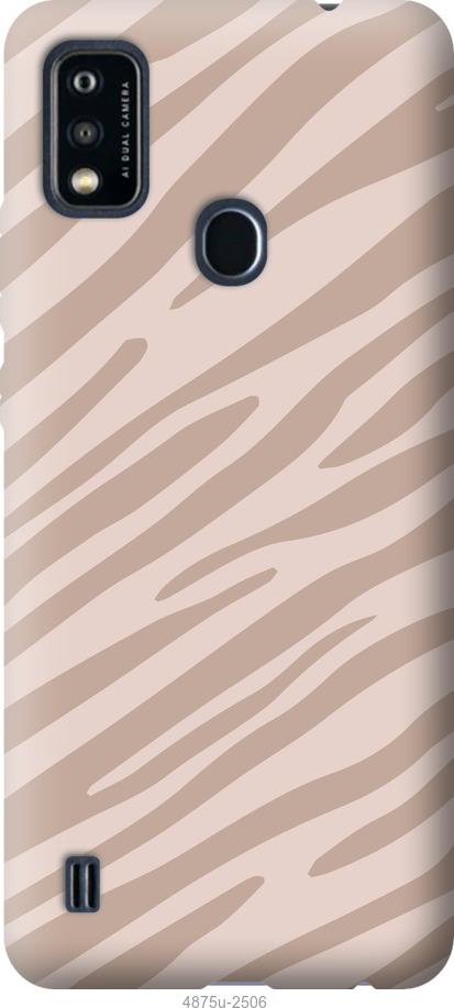 

Чохол на ZTE Blade A51 Зебра беж