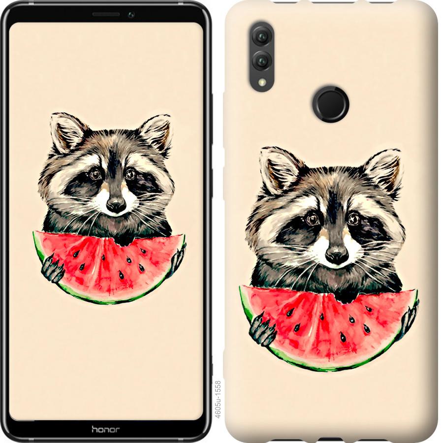 

Чехол на Huawei Honor Note 10 Енотик с арбузом