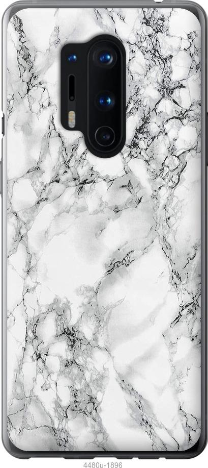 

Чехол на OnePlus 8 Pro Мрамор белый