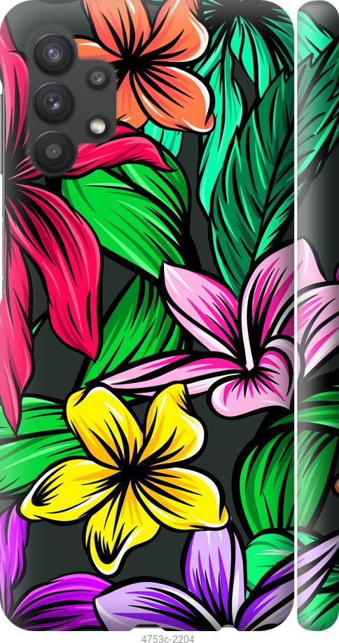 Чехол на Samsung Galaxy A32 A325F Тропические цветы 1