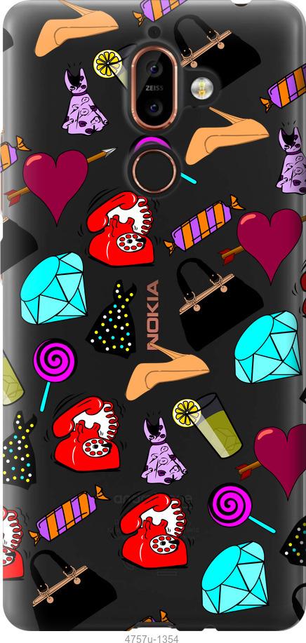 

Чехол на Nokia 7 Plus stickers
