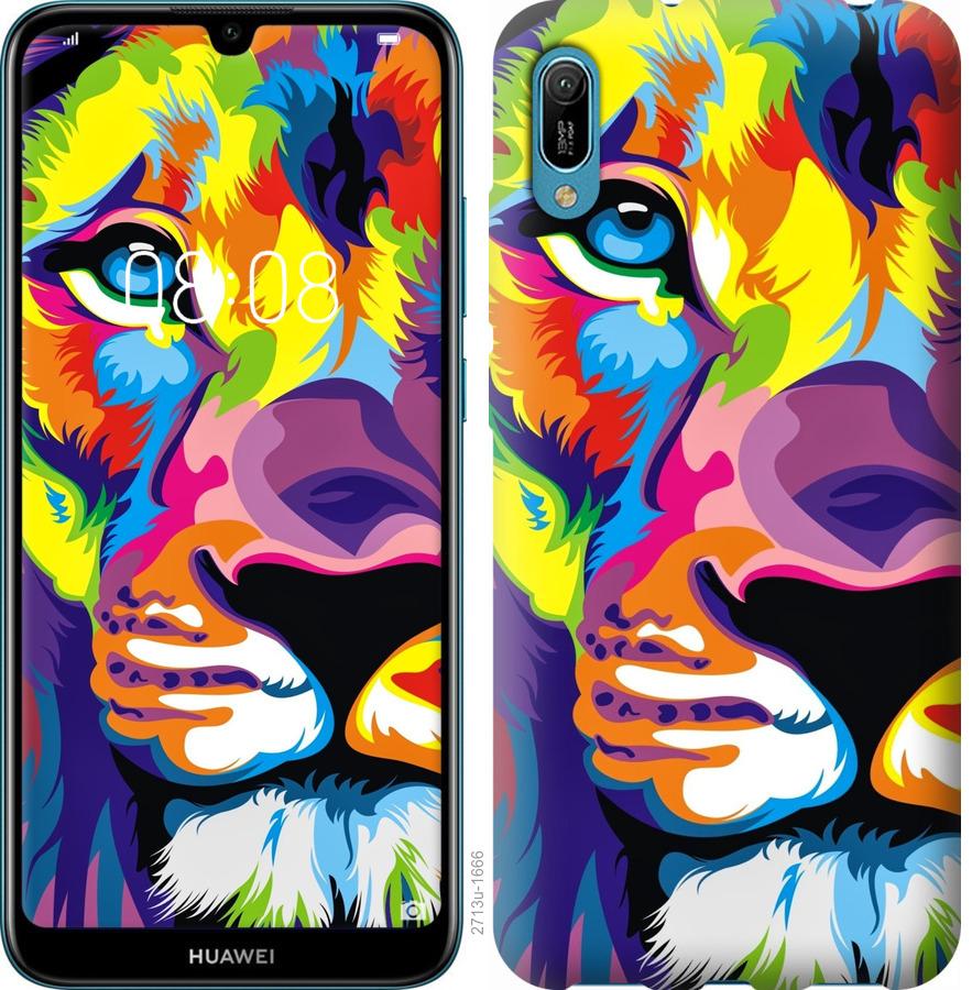 

Чохол на Huawei Y6 2019 Різнобарвний лев