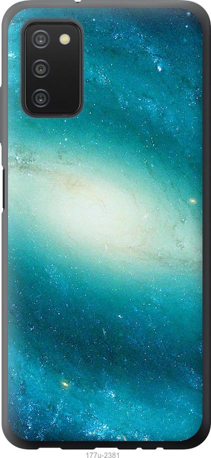 Чехол на Samsung Galaxy A03s A037F Голубая галактика