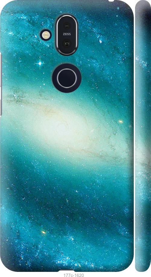 

Чехол на Nokia 8.1 Голубая галактика