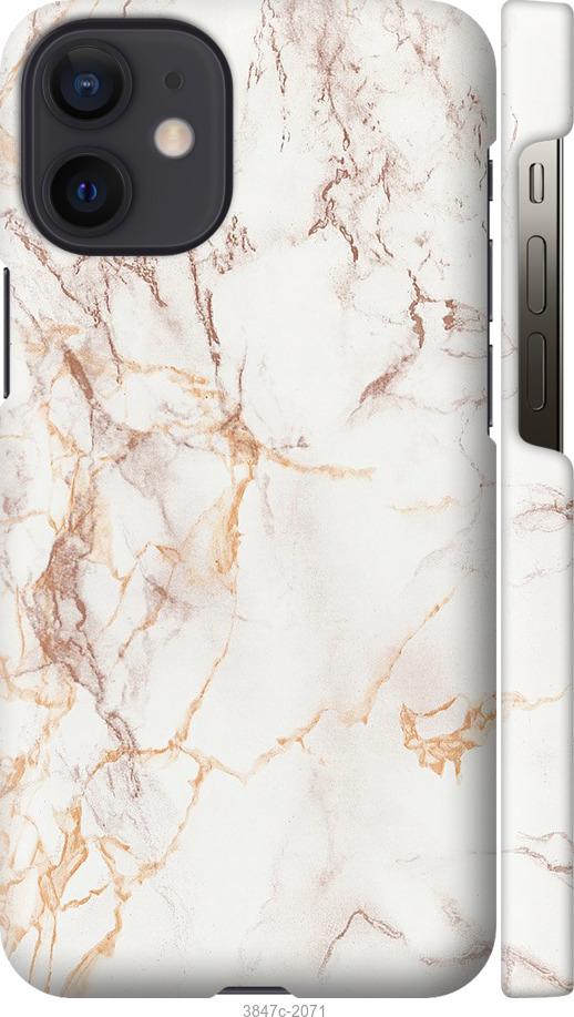 

Чехол на iPhone 12 Mini Белый мрамор