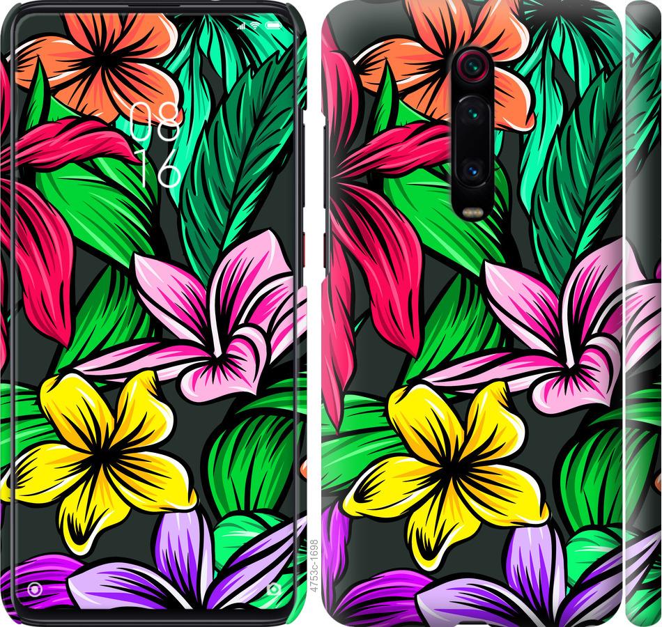 Чехол на Xiaomi Redmi K20 Тропические цветы 1