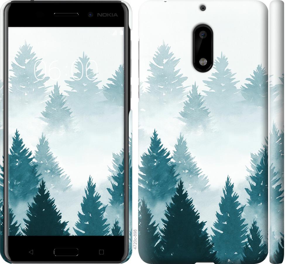 

Чохол на Nokia 6 Акварельні Ялинки