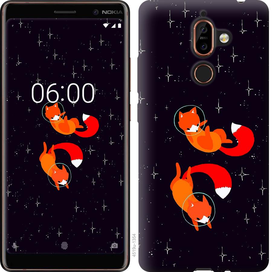 

Чохол на Nokia 7 Plus Лисиці в космосі