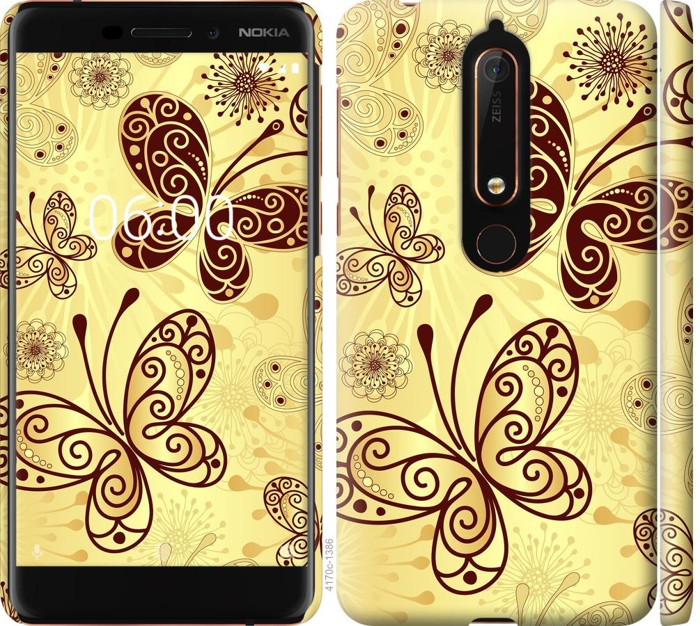 

Чехол на Nokia 6.1 Красивые бабочки
