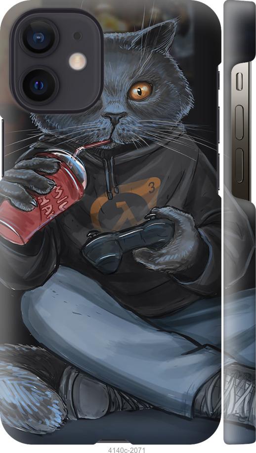 

Чехол на iPhone 12 Mini gamer cat