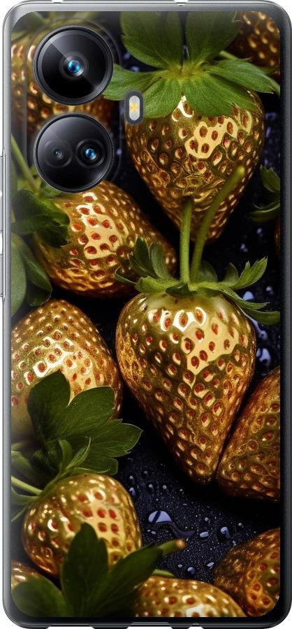 

Чехол на Realme 10 Pro Plus Золотая клубника