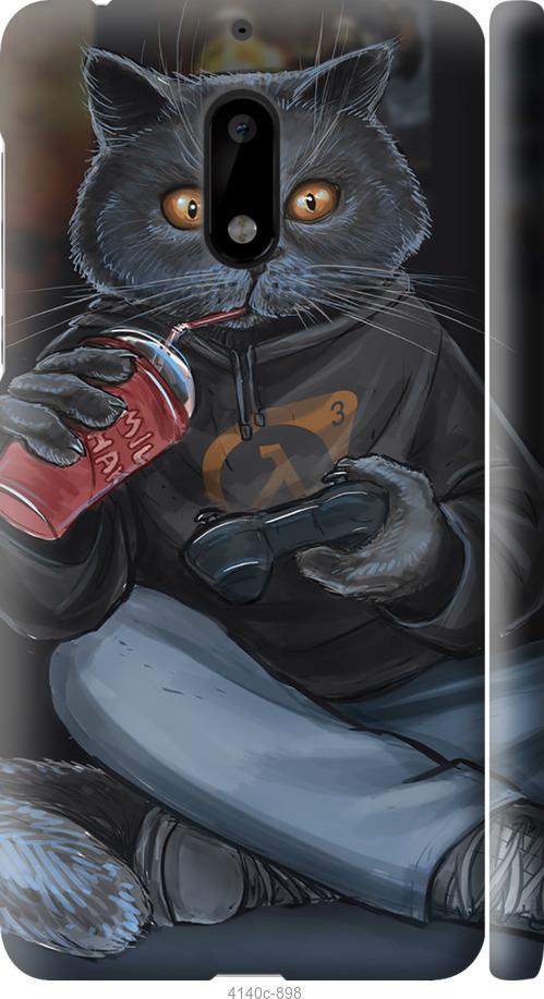 

Чехол на Nokia 6 gamer cat