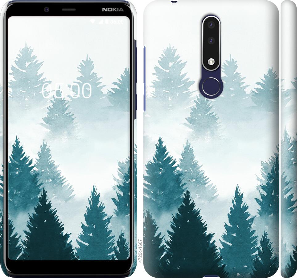 

Чохол на Nokia 3.1 Plus Акварельні Ялинки