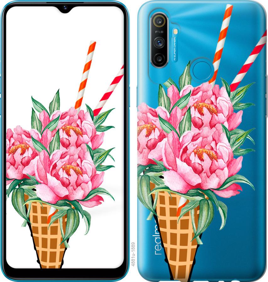 

Чохол на Realme C3 Морозиво-піони
