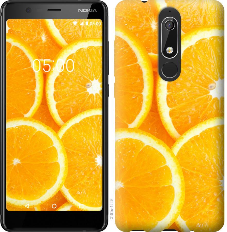 

Чохол на Nokia 5.1 часточки апельсина