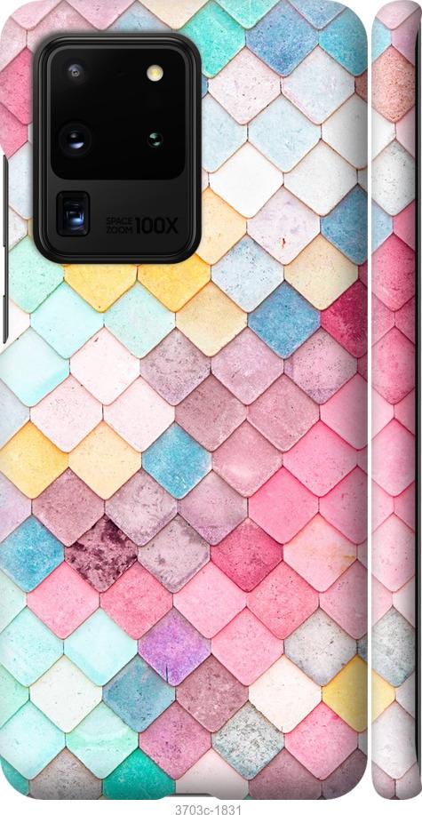 

Чехол на Samsung Galaxy S20 Ultra Красочная черепица