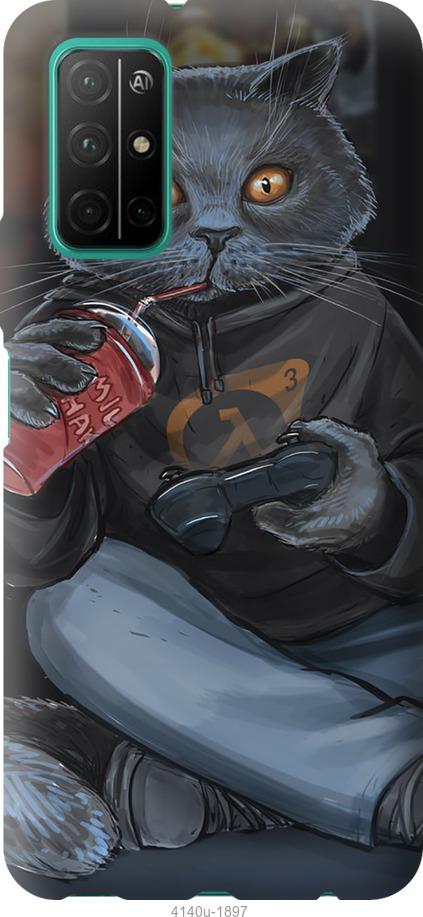 

Чехол на Huawei Honor 30S gamer cat