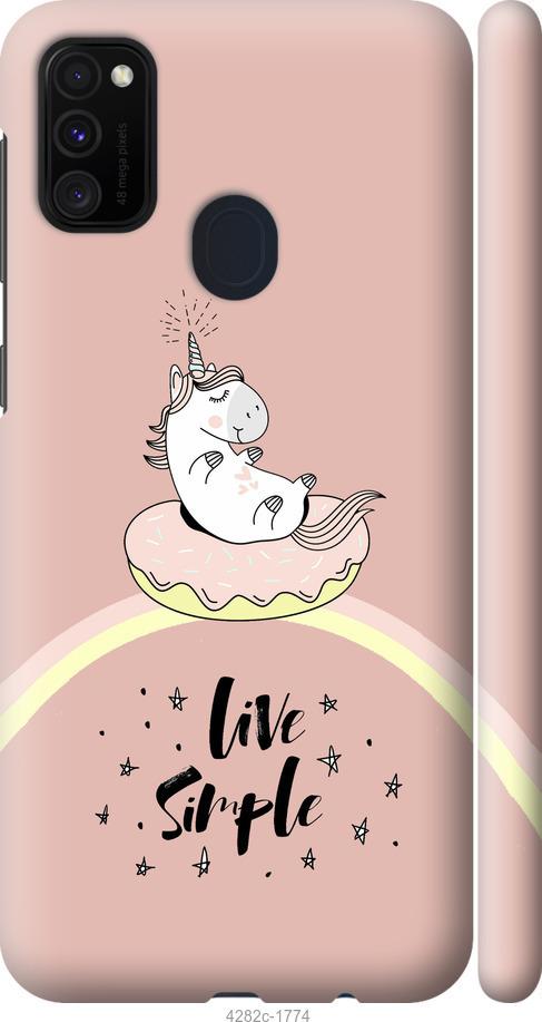 

Чехол на Samsung Galaxy M21 M215F Единорожка в пончике