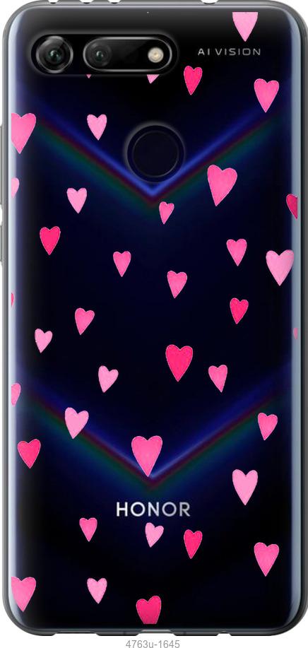 

Чехол на Huawei Honor View 20 Сердечки 2