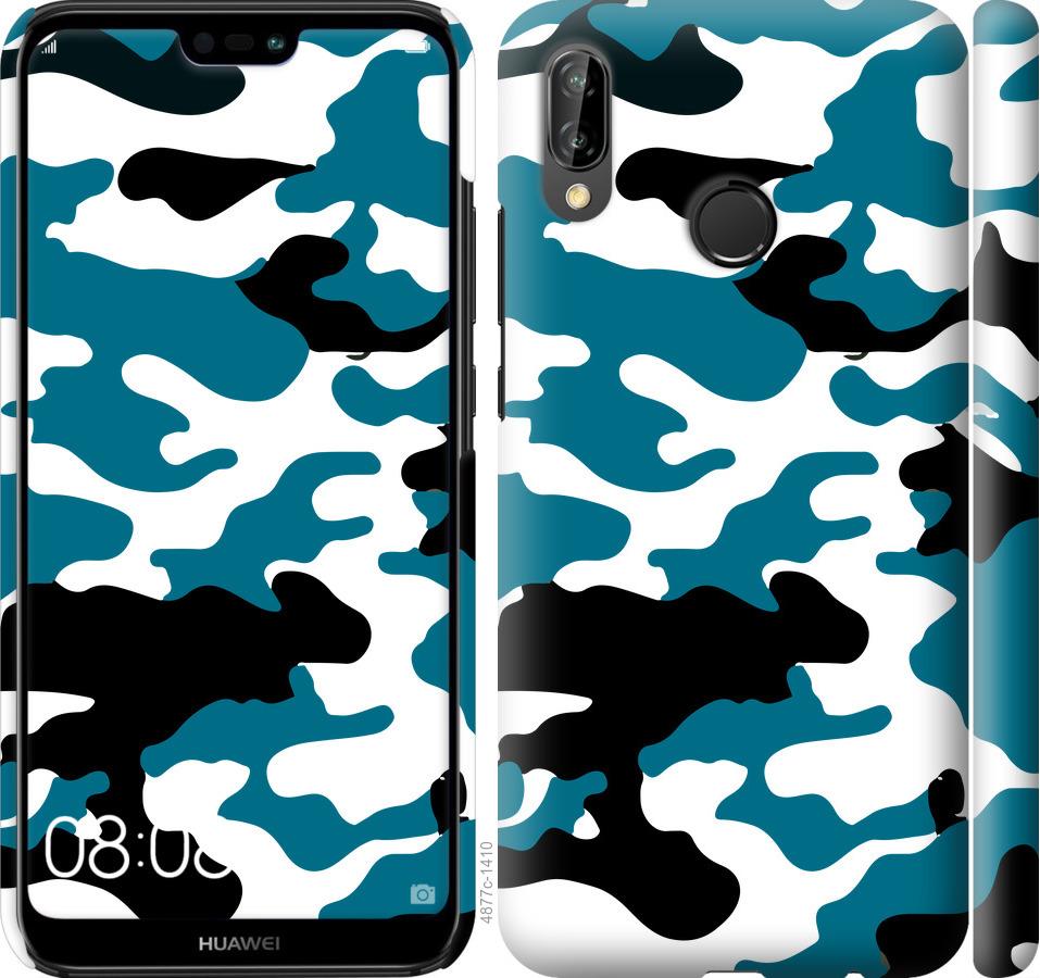

Чехол на Huawei P20 Lite Камуфляж прозрачный фон