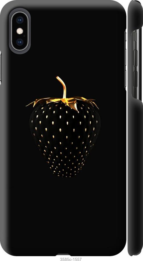 

Чохол на iPhone XS Max Чорна полуниця
