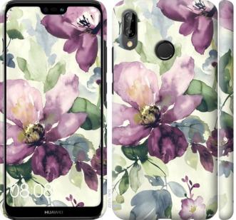

Чохол на Huawei P20 Lite Квіти аквареллю